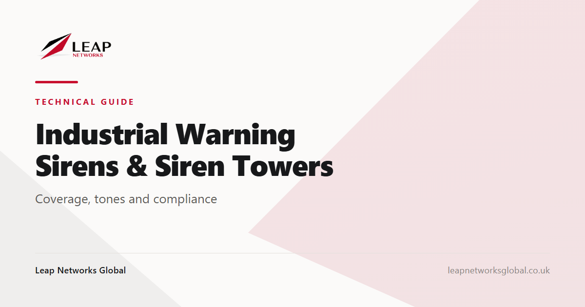 Industrial Warning Sirens and Siren Towers: Coverage, Tones and Compliance